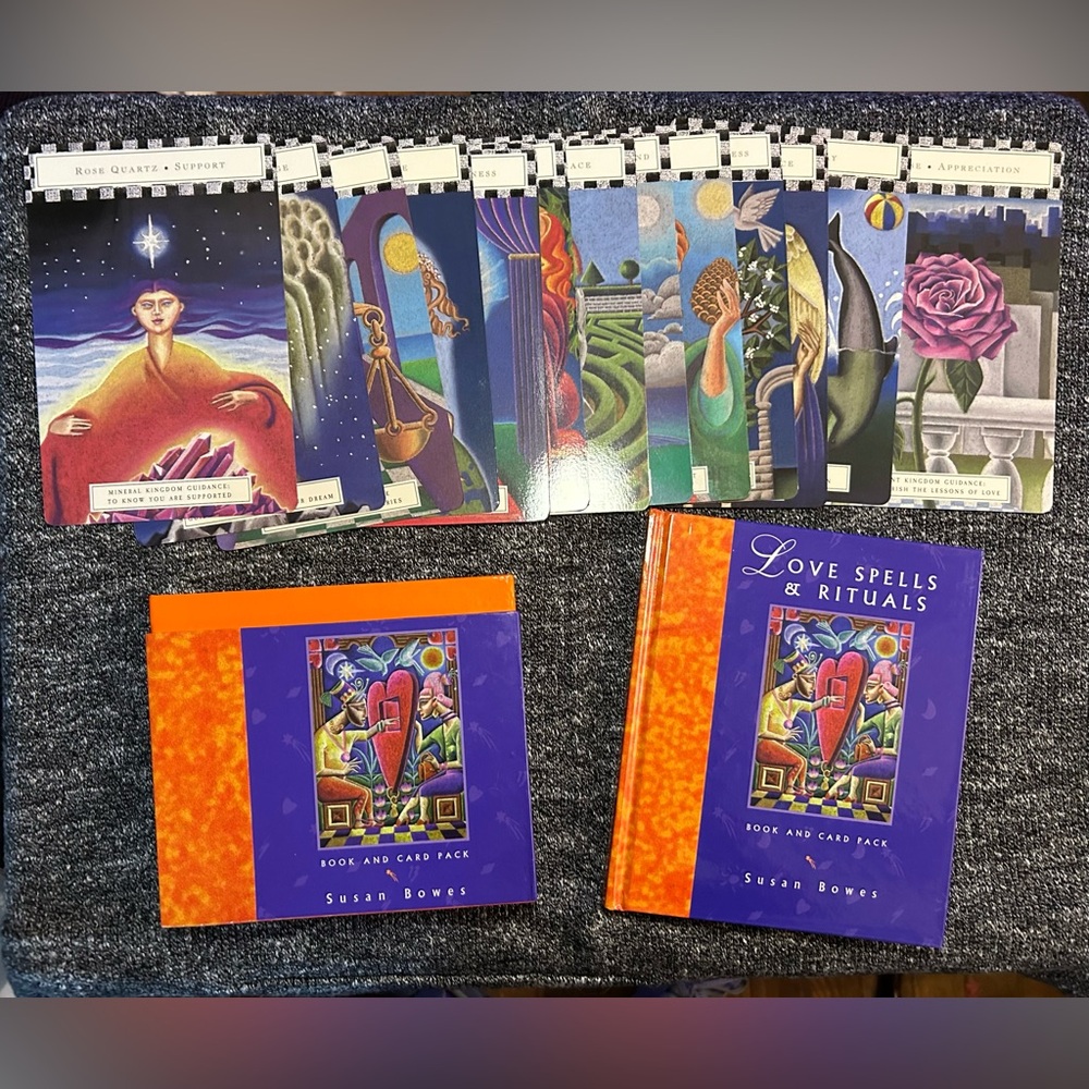 VTG Love Spells & Rituals: Book and Card Pack Hardcover 1998 by Susan Bowes